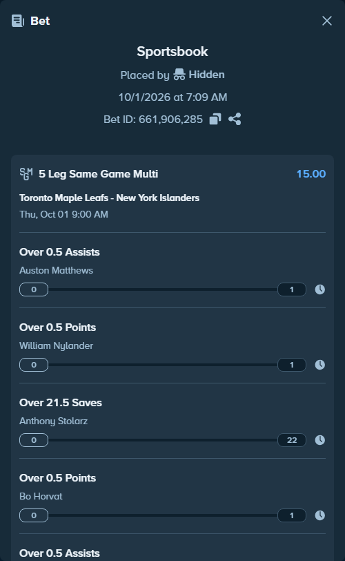 Bet slip: , $10,650.49 stake at 3.00 odds, placed by XposedTwirch