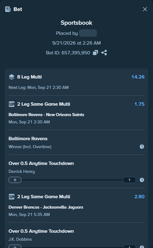 Bet slip: , $25,000.00 stake at 0.88 odds, placed by Cabrzy