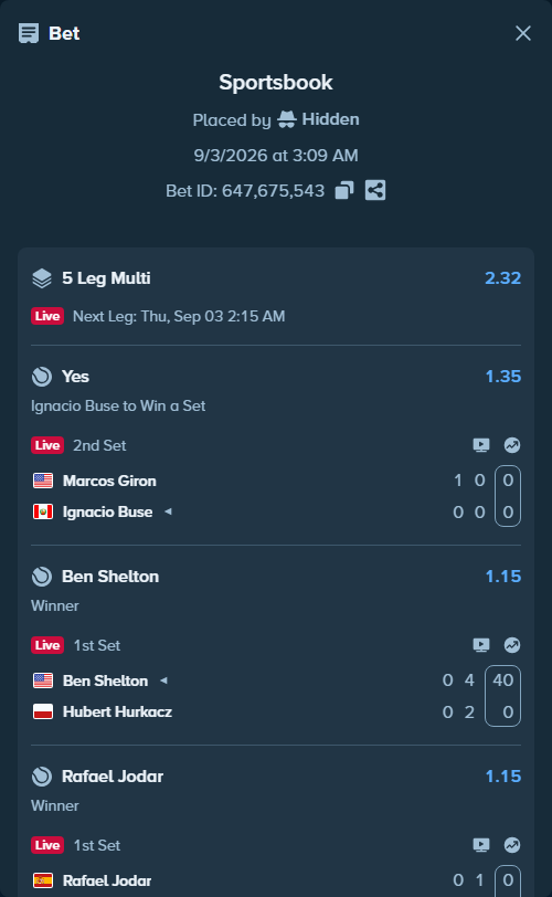 Bet slip: Aarhus - Midtjylland, $23,744.70 stake at 1.18 odds, placed by Hidden
