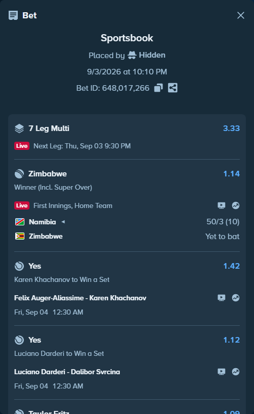 Bet slip: Real Sociedad San Sebastian - Celta Vigo, $10,000.00 stake at 1.17 odds, placed by Hidden